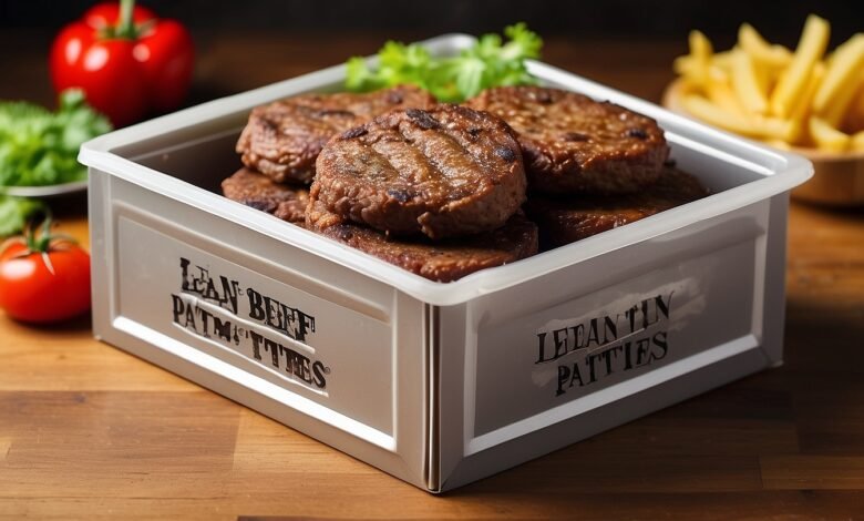 lean beef patties